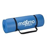 Maximo Fitness Colchoneta para Ejercicios Extra Gruesa - Colchoneta Antideslizante para Gimnasio 183 cm Largo x 60 cm Ancho x 1.5 cm Espesor Pilates, Yoga, Ejercicios para el Piso.