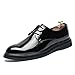 Produktbild Ofgcfbvxd Business-Arbeitsschuhe für Herren Oxford Lässige Komfortable Klassische Einfache Reine Farbe Sohle Lackschuhe für formelle Casual Party Wear (Color : Schwarz, Größe : 38 EU)