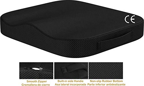 AIMO Spain COJN SC-007 ortopedido y anatomico, Silla Ruedas, Libera presiones de próstata y hemorroides, Hernias, Proporciona una cómoda sentada,