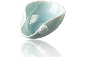 LWXLJMJZC Qin Porcelain Cha He Tea Vessel-Weigh Coffee Bean Container-Di Yao Light Greenish-Blue Tea Accessory -Chinese Tea Scoop