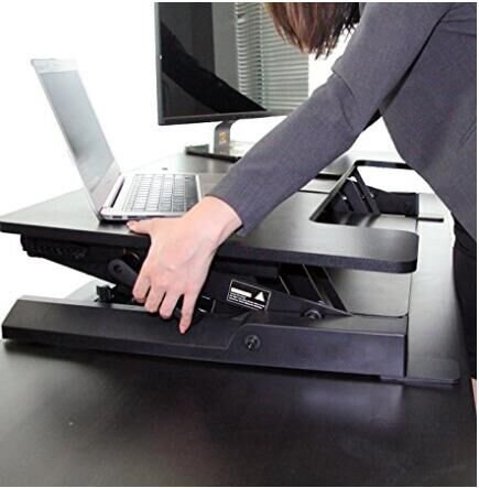 HFTEK® Sitz-Steh Desktop Workstation Schreibtisch Arbeitsplatz Sit & Stand Laptop Mount (FY02LD) - 5