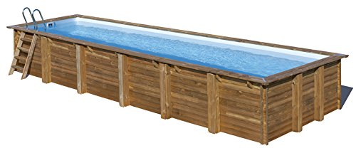 Preisvergleich Produktbild Unbekannt Pool Rechteckig Holz Anise 900x300x146 cm. Gre 788031