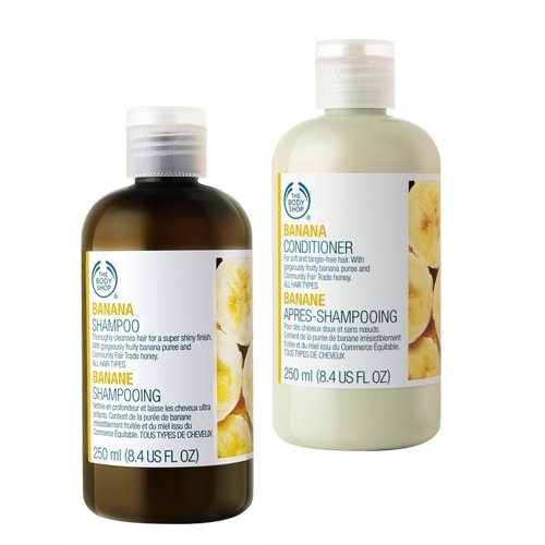 The Body Shop Banana Shampoo 250ml + The Body Shop Banana Conditioner 250ml
