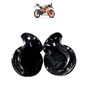 Vagary Scooter Moped Dirt ATV Motorbike Moto Bikes Horn Loud Air Horns Motorbike Classic Horns (Set of 2) for KTM Rc 200