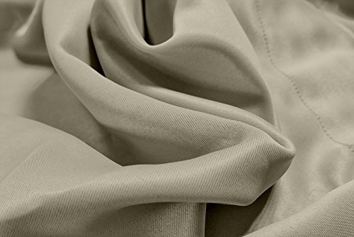 VICTORIA M Aurora Verdunkelungsvorhang blickdicht, Thermovorhang mit Kräuselband 140 x 245cm, hellgrau, 2er Pack - 3