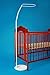 Lovely BABY COT/COTBED CANOPY DRAPE +CANOPY FREE STANDING ROD-WHITE
