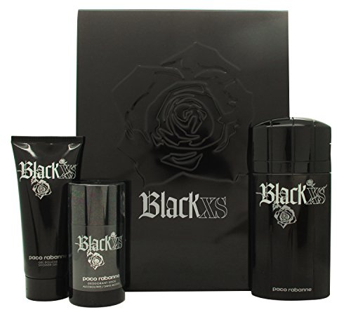 Paco Rabanne Black Xs Giftset EDT Spray 100ml + Shower Gel 100ml + Deodorant Stick 75ml