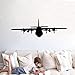 Produktbild Airplane Vinyl Wall Window Decal Sticker,Aircraft Wall Art Decor Gray 135x45 cm