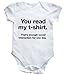 Hippowarehouse You Read My Tshirt That's Enough Social Interaction for ONE Day Baby Vest Boys Girls