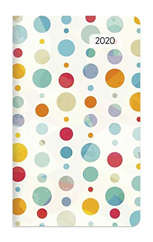 Taschenplaner Style Konfetti 2020 - Taschenkalender (9,5 x 16) - seperates Adressheft - 1 Seite 1 Woche - 64 Seiten - Terminplaner