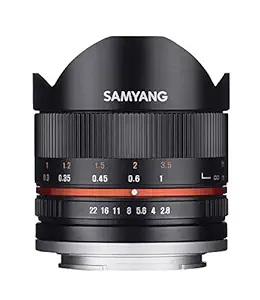 Samyang 8 mm F2.8 UMC Fisheye Manual Focus Lens for Sony E- Black