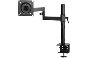 ARCTIC X1 - Brazo Monitor para un Monitor, Soporte Monitor para hasta 40"/43" Ultrawide, hasta 10 kg/22 Ibs, Inclinable, Giratorio, Ajustable en Altura, VESA 75x75/100x100 - Negro