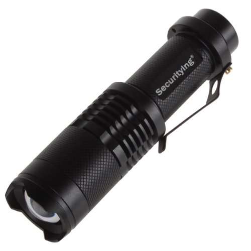 SecurityIng® 3 Modi Zoom Einstellbare XM-L T6 LED 1000Lm Wasserdichte Beleuchtung Lampe Licht Lechte Handlampe Taschenlampe - 2
