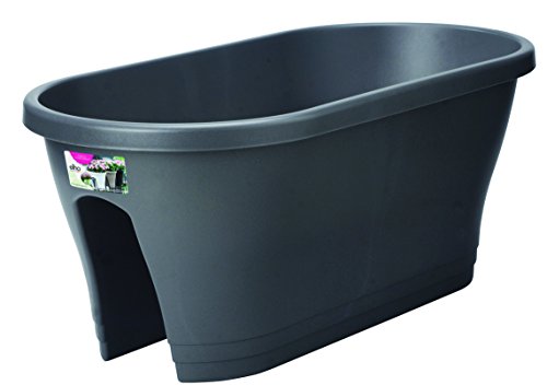 Pflanzgefäß Corsica Flower Bridge 60cm in anthrazit - 3