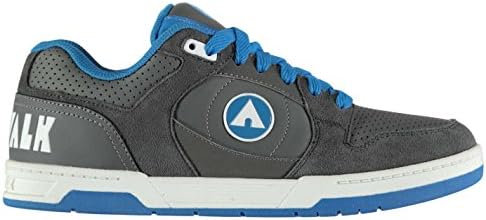 Original Shoes Airwalk Throttle Skate Shoes Mens Charcoal/Blue Skateboarding Trainers Sneakers (UK10.5) (EU44.5) (US11.5)