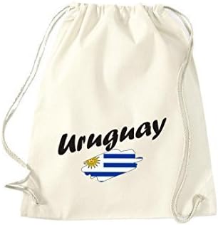 Shirtinstyle Gym Sack Gymnastics Bag Uruguay Flag, Land, Countries - nature, 46 cm x 36 cm