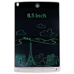 Aseenaa LCD Writing Pad Tablet 8.5 Inch for Drawing with Stylus Pen | Digital Notepad Tab | Electronic Ewriter Teaching Educational Toys Gift for Kids Adults at Home School and Office | White Colour