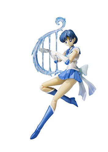 Bandai- Amy Super Mercury, Figura de 14 cm, Sailor Moon S.H. Figuarts (BDISM128441)
