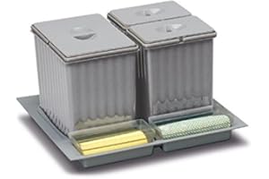 NIRU RP Pattumiera per Raccolta differenziata cestone 908 cm 60-3 secchi H cm 25