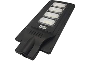 AntDau71 - Faro Led Lampione Stradale + Staffa per muro. Luce Fredda Energia Solare Crepuscolare Con Telecomando e Pannello Solare Integrato Energia Fotovoltaica Illumina tutta la notte (120)