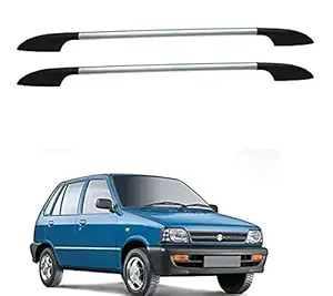 SHOPONE CAR ROOF RAIL FOR MARUTI SUZUKI 800 SILVER