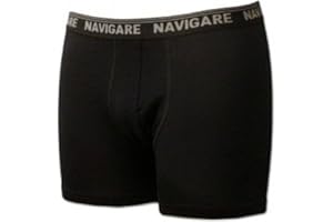 Navigare 6 Boxer Uomo Cotone Elasticizzato con Elastico Esterno Art.573/E Nero
