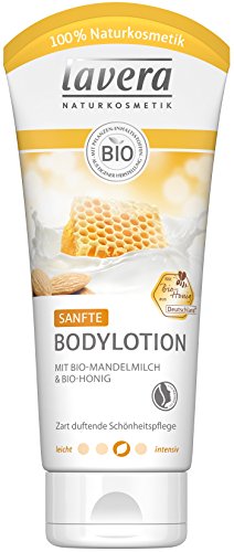 lavera Sanfte Bodylotion Bio Mandelmilch ∙ Samtig & zart ∙ Intensive Feuchtigkeit ∙ Body Lotion normale bis trockene Haut ∙ Bio Pflanzenwirkstoffe ✔ Naturkosmetik ✔ Natural & innovative ✔ Körperpflege 2er Pack (2 x 200 ml)