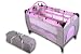 Baby Bed Travel Cot (Pink) Portable Child Furniture with Toys 0-36 months