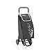 Grey Trolley Wheeled Shopping Bag Trolley for pushing and pulling 4 wheel System Waterproof
