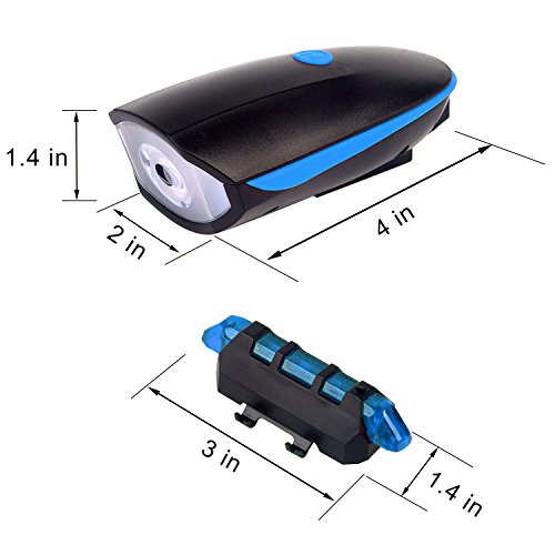 Set vom Licht des Fahrrad mit Hupe wasserdichte XPG LED Front- und Rücklichter mit USB Schnittstelle vom Fahrrad - 7