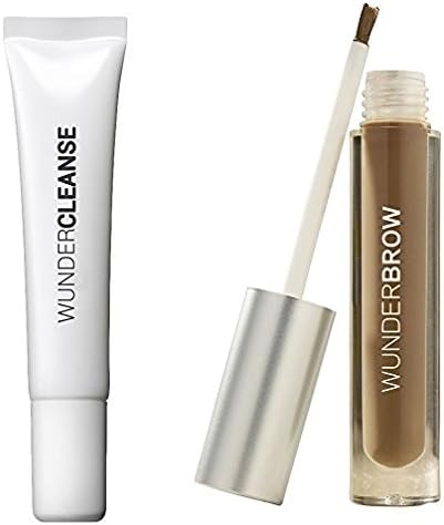 WUNDERCLEANSE Brow Cleanser and WUNDERBROW Perfect Eyebrows in 2 Mins - Black/Brown Duo Set