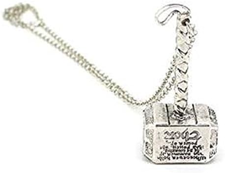 THE DARK WORLD THOR HAMMER NECKLACE PENDANT (Silver)