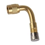 adaptador valvula 90 grados Diametro del agujero: 6 mm BestMall 90 Grados Valvula, Unisex-Adult, 1x, a