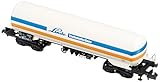 Maßstabsgetreues Modell Arnold HN6369 Gaskesselwagen Linde Technische Gase der DB, Epoche V Modellbahn, Weiss, orange