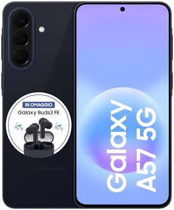 Samsung Galaxy A57 5G, 256GB, 3 anni di Garanzia, Smartphone sottile, Cerchia e Cerca, Gomma Oggetto, Volto Migliore, Tripla Camera, IP68, 5.000 mAh, Awesome Navy [Versione Italiana]