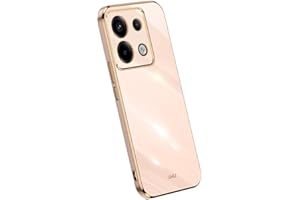 RankOne Funda para Teléfono es Adecuada para Redmi Note 13 Pro 5G / Poco X6 5G (6.67" Inches), Carcasa para Teléfono Móvil de Silicona con Marco de Galvanoplastia - Rosado