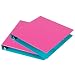 Produktbild Fashion Color Two-Tone Round Ring View Binder 1" 2/pkg-Berry/Turquoise