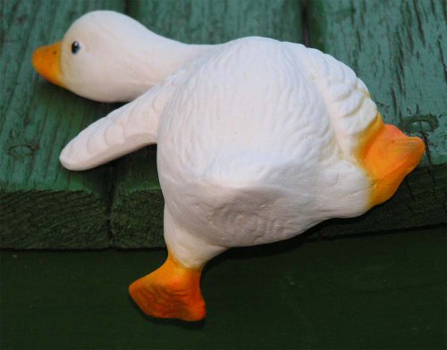 Trendy Gans raufkrappelnd 12 cm TOP DEKO Haus-,Gartendeko GESCHENKTIP 1107