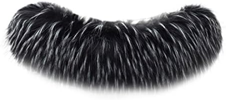 Women Ladies Girls Faux Fur Fluffy Collar Warm Scarf Long Wrap Shawl Scarves Stole Cape,Moonuy Fashion Aututmn Winter Newly Casual Elegant Trench Fanon Neck Scarves For Women (Black, 70cm*8cm)