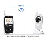 HelloBaby HB24 2.4″ Digital Funk TFT LCD Drahtlos Babyphone Wireless Video Kamera Baby Monitor Babyviewer Überwachung Nachtsicht + Temperatursensor - 3