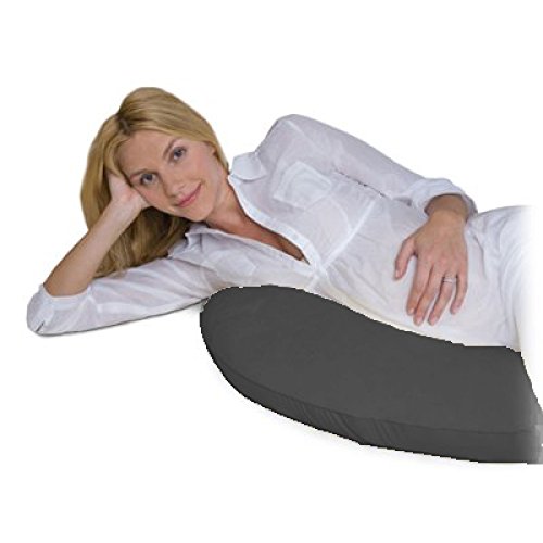 Preisvergleich Produktbild Plüschmond Mikroperlen 140x27cm, grau, Lagerungskissen