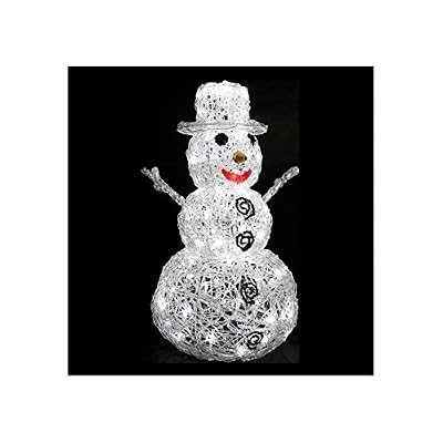FEERIC LIGHTS & CHRISTMAS DECO NOEL - Bonhomme de neige lumineux 96 lampes LED Blanches