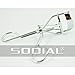 SODIAL(R) Beauty Tools Lash Curler-Nature Curl Style Cute Curl Eyelash Curlers-Silver +Free Cable Tie