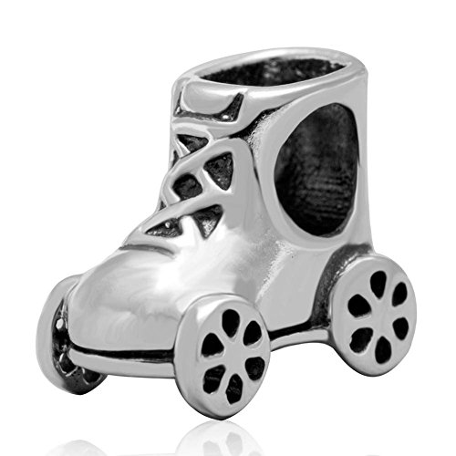 Soulbead Pattini per ghiaccio-Ciondolo da donna in argento Sterling 925 per braccialetto con perle europee Brand