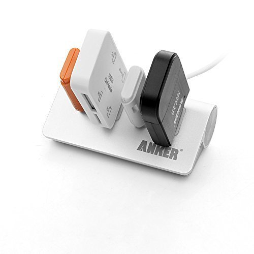 Anker Aluminum USB 3.0 4 Port Hub, Hub mit 0.6 m USB 3.0 Kabel designt für Apple MacBook, Macbook Air, Macbook Pro, MacMini, iMac, und weiteren USB 3.0 Geräten (Silber) - 2