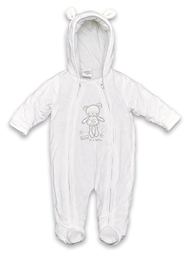 Baby Boys Cute as a Button Padded Snowsuit Pramsuit with Ears sizes from Newborn - 6 Months