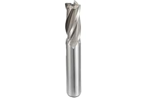 XRMXF 16 mm HSS End Mill 1 Piece 16 mm x 16 mm x 32 mm x 92 mm Mill Cutter 4 Flute Spiral Milling Cutter End Mill CNC Milling Bit