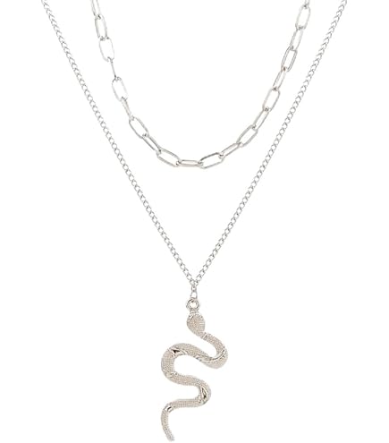 Orecchini a forma di serpente placcati in argento: gioielli gotici e vistosi - Italia