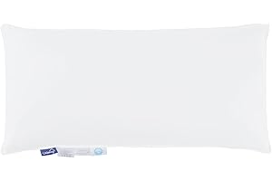 Uniency Poduszka puchowa 40 x 80 cm, poduszka z pierza 40 x 80, 100% bawełna, wypełnienie 800 g: 95% pierze i 5% puchu, poduszka 40 x 80 cm, kolor biały, Öko-Tex i RDS, 1 sztuka