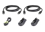  Aten 2L-7D03UDPX5 Cable para Video, Teclado y ratón (kvm) 3 m Negro - Switch KVM (3 m, USB, USB, DisplayPort, Negro, USB, DisplayPort, 3.5 mm)
